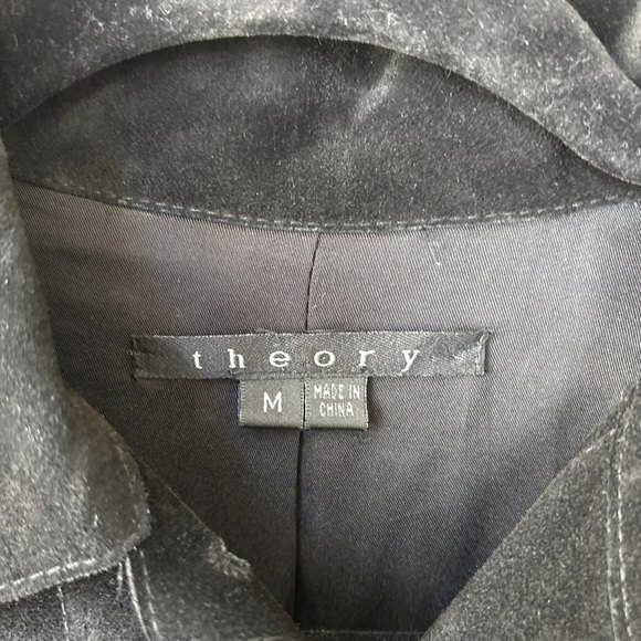 Theory Black Suede Jacket - Picture 9 of 10